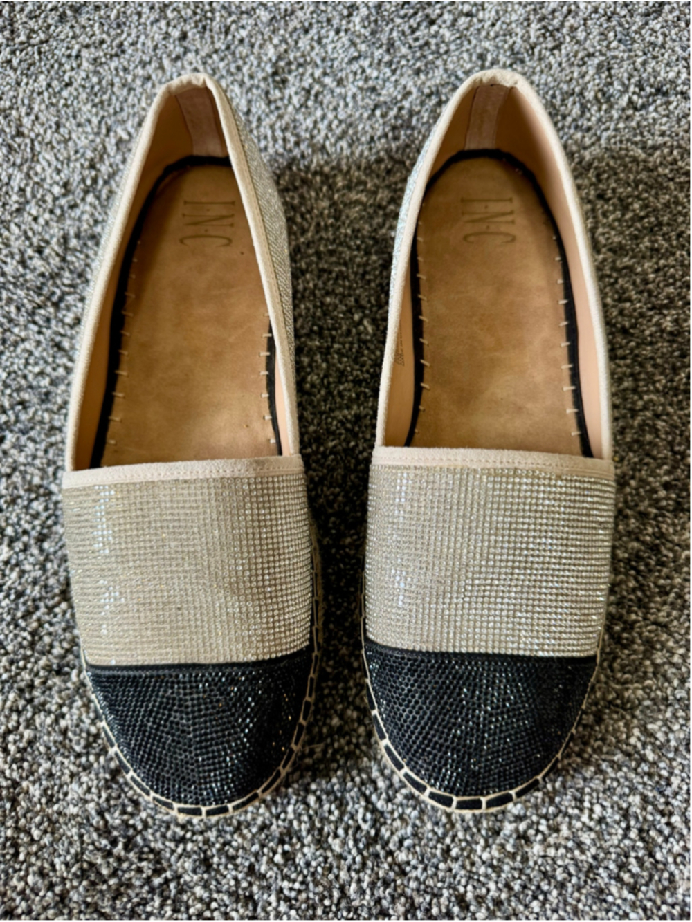 INC INTERNATIONAL CONCEPTS CORVINA RHINESTONES BLING ESPADRILLES SIZE 11 - Picture 4 of 14